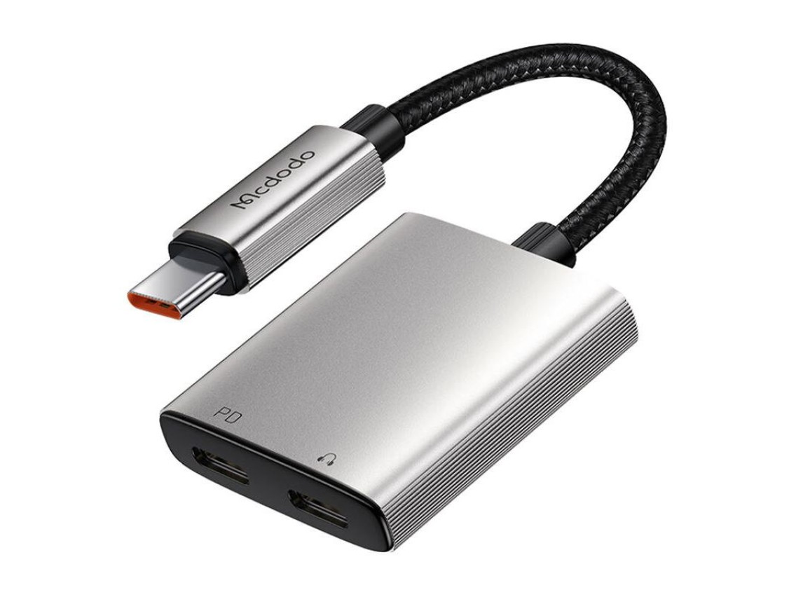 Adaptador de udio 2 em 1 Mcdodo CA-5570 2 em 1 USB-C para 2x USB-C