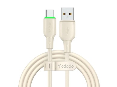 Cabo USB para USB-C Mcdodo CA-4750 com luz LED 1,2m (bege)