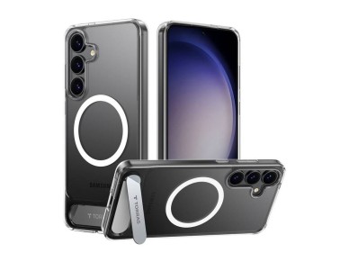 Funda Torras Pstand Series para Samsung S25+ (transparente)