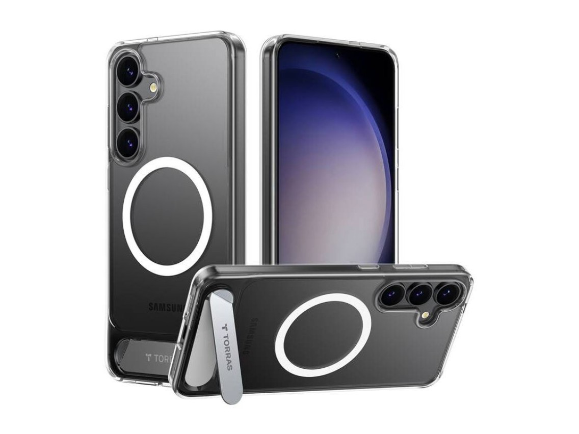 Funda Torras Pstand Series para Samsung S25+ (transparente)