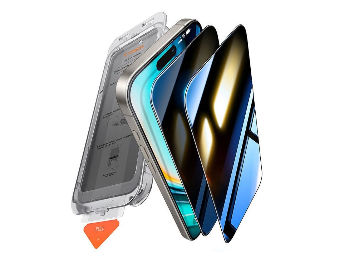 Torras instala el Master Privacy Glass para el iPhone 16