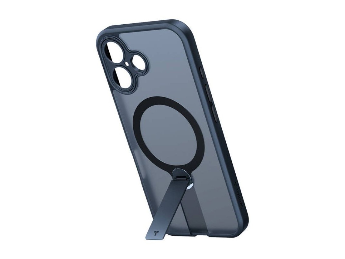 Funda Torras Pstand Spin para iPhone 16 Plus (negra)