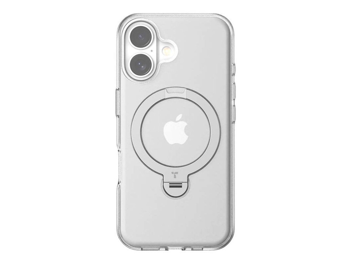Funda Torras Ostand Spin para iPhone 16 Plus (Transparente)