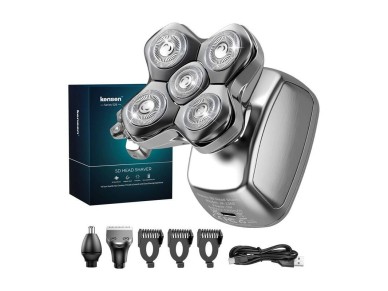 Recortadora corporal Kensen 6D 05-KGTJ41-10A (plateada)