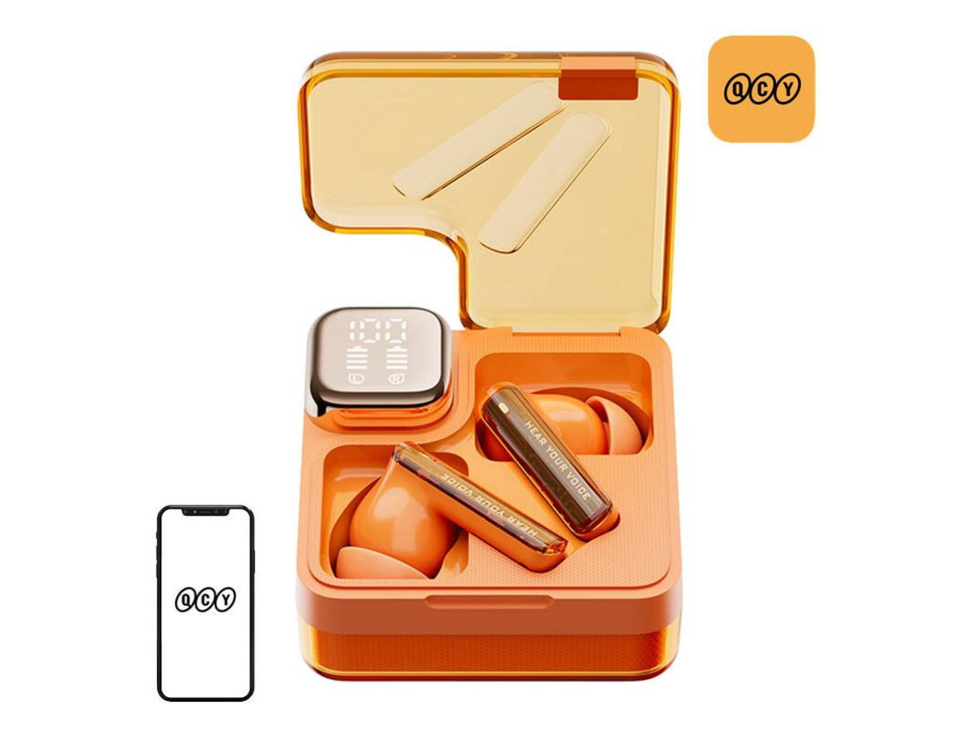 Auriculares TWS QCY MeloBuds Neo T31 (naranja)