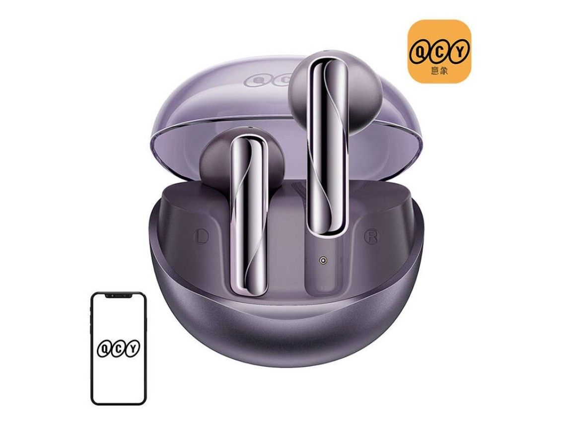 Auriculares TWS QCY AilyBuds Clear T32 (morados)