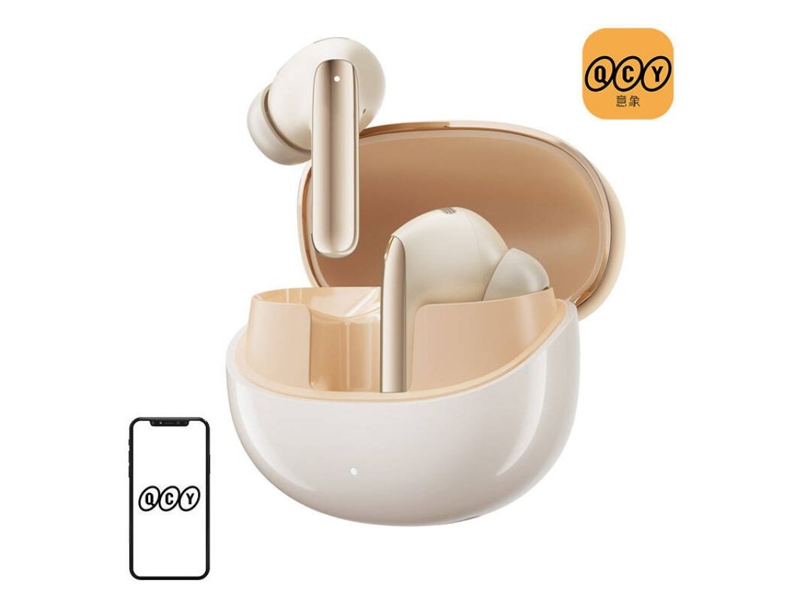 Fones de ouvido TWS QCY MeloBuds Pro HT08, ANC (dourado)