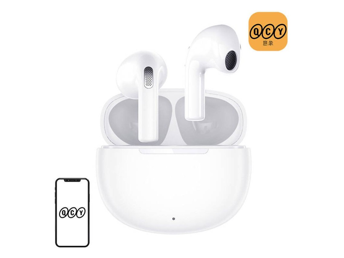 Fones de ouvido TWS QCY T20 (branco)