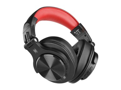 Auriculares inalmbricos Oneodio Fusion A70 (negro y rojo)