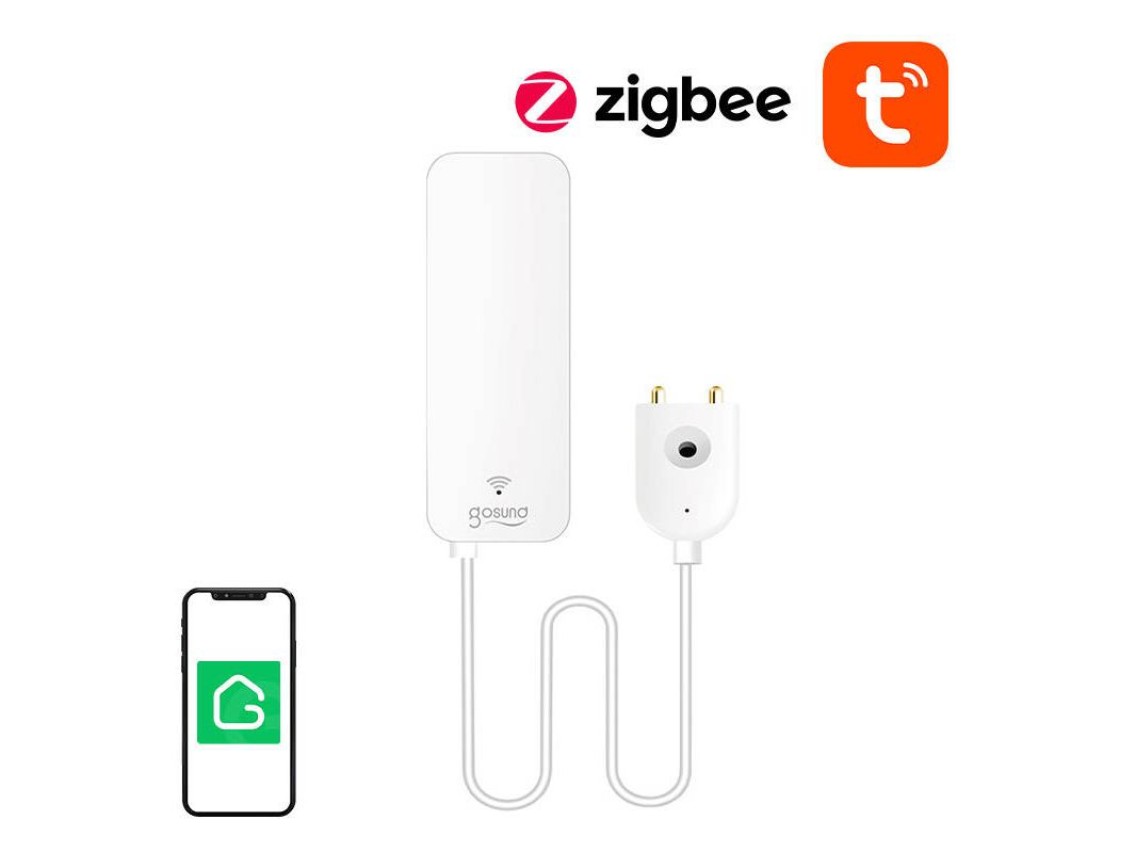 Sensor inteligente de inundaciones y fugas de agua ZigBee Gosund ST19 Tuya