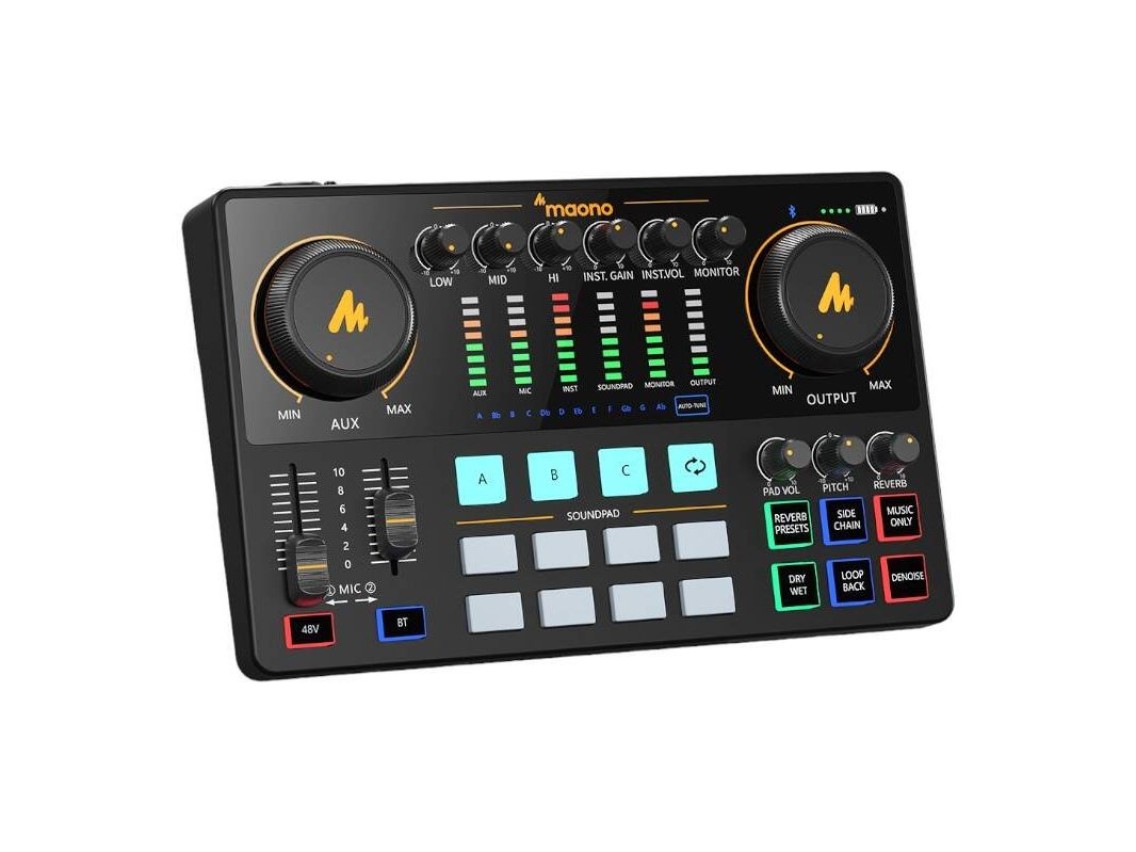 Placa de som Maono AME2 preta