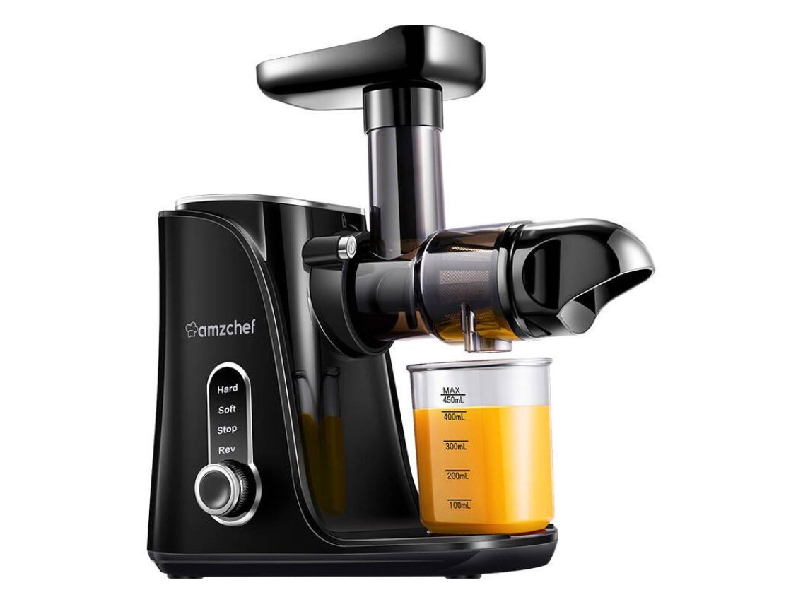 AMZCHEF GM3001-BK espremedor de baixa velocidade (preto)