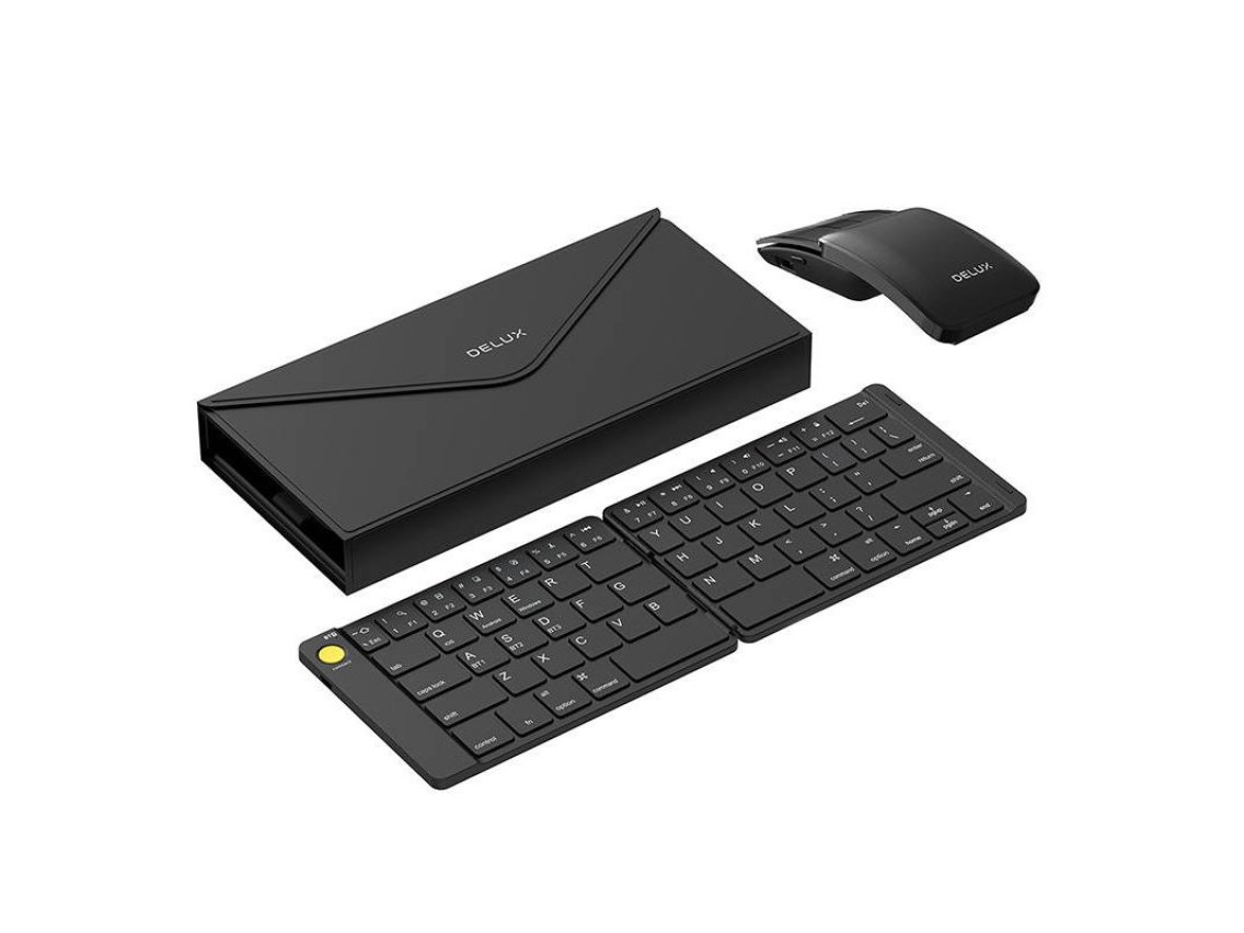 Set Wireless foldable Keyboard Delux KF10 and mouse MF10PR