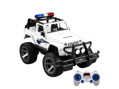 Remote-controlled car 1:12 Double Eagle (white) Jeep (Police) E550-003