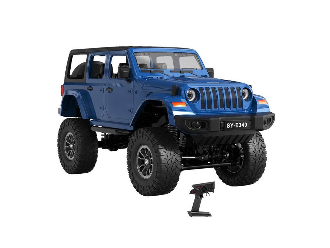 Carro de controle remoto RC 1:14 Double Eagle (azul) Jeep Crawler Pro E340-003