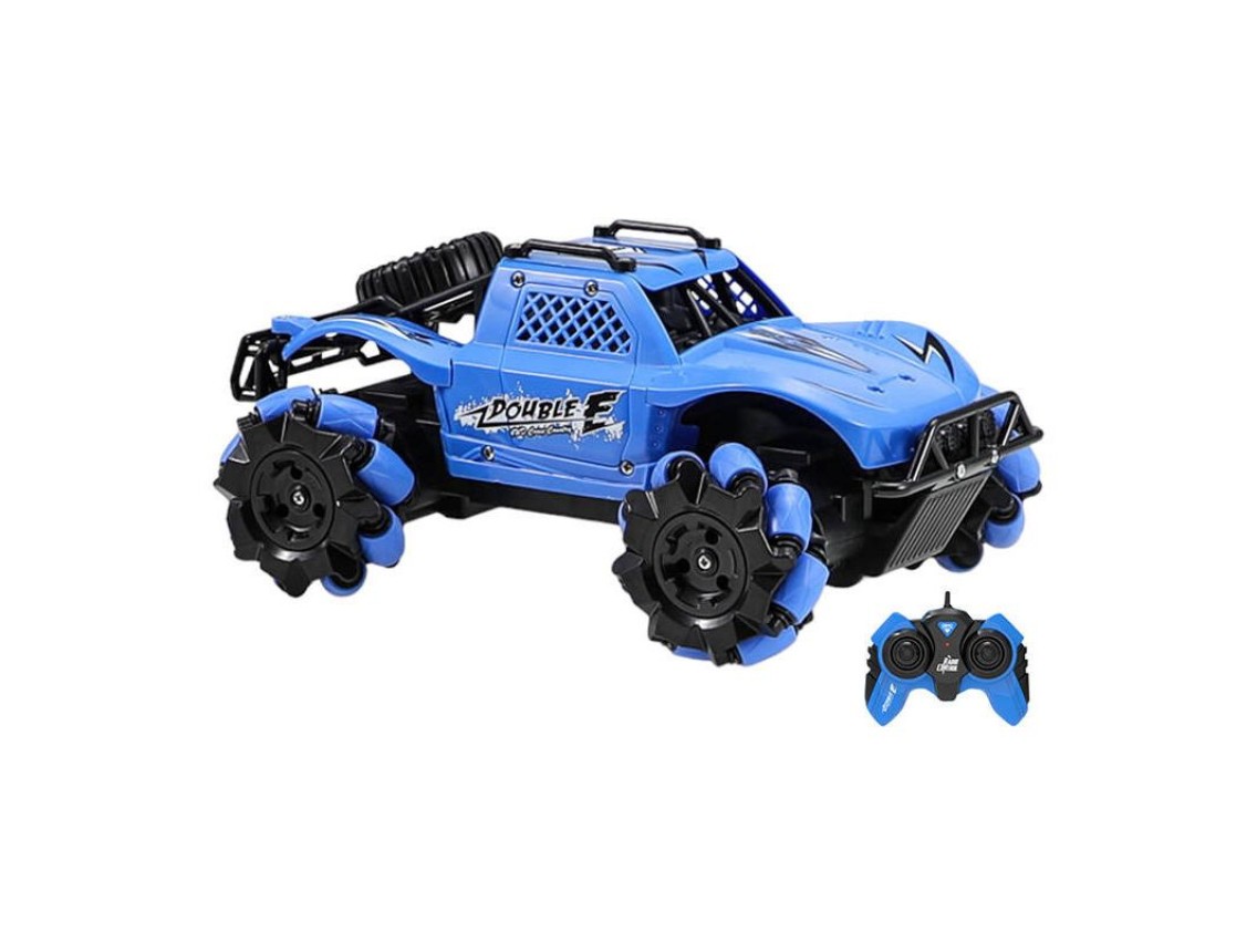 Carro de controle remoto RC 1:18 Double Eagle (azul) Buggy (multidirecional) E346-003