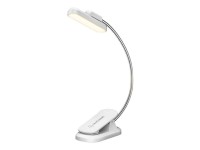 Lmpara inalmbrica giratoria Glocusent GLCSNTA2404, luz de libro, USB-C 1000 mAh, color blanco