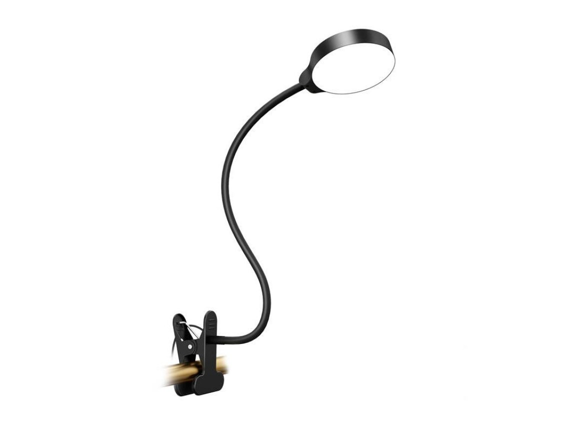 Luminria de leitura com clipe Glocusent GLCSNTBL202 preta