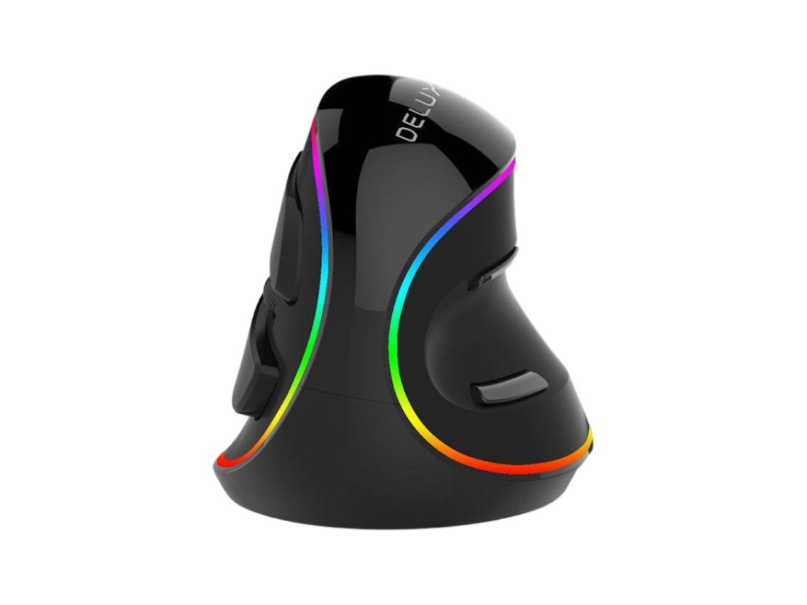 Wired Vertical Mouse Delux M618Plus 4000DPI RGB