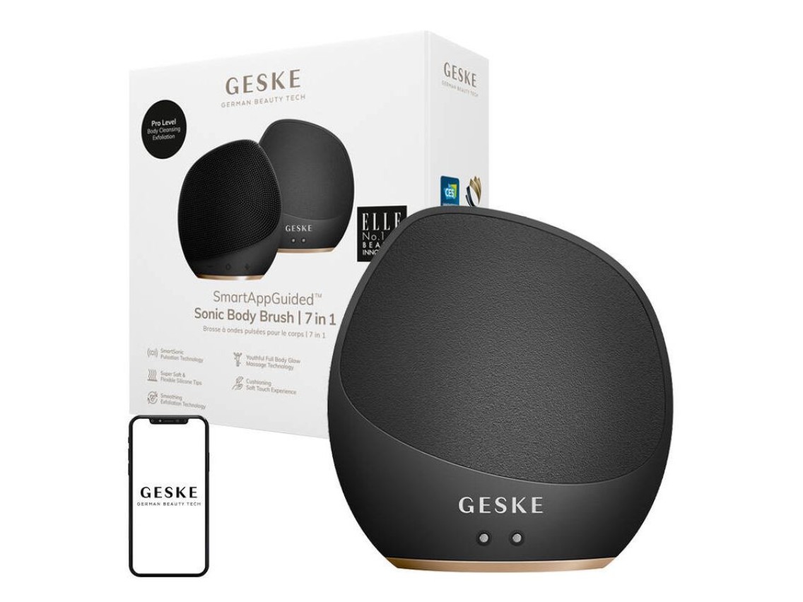 Escova Corporal Sônica e Esfoliante Intensivo 7 em 1 Geske (cinza)
