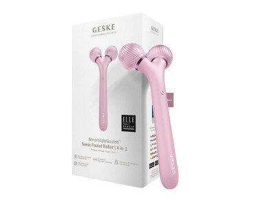Sonic Facial Roller 4 em 1 Geske com APP (rosa)