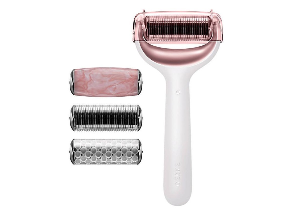 Micro Needle Face&Body Roller 9 em 1 Geske com APP (luz estrela)