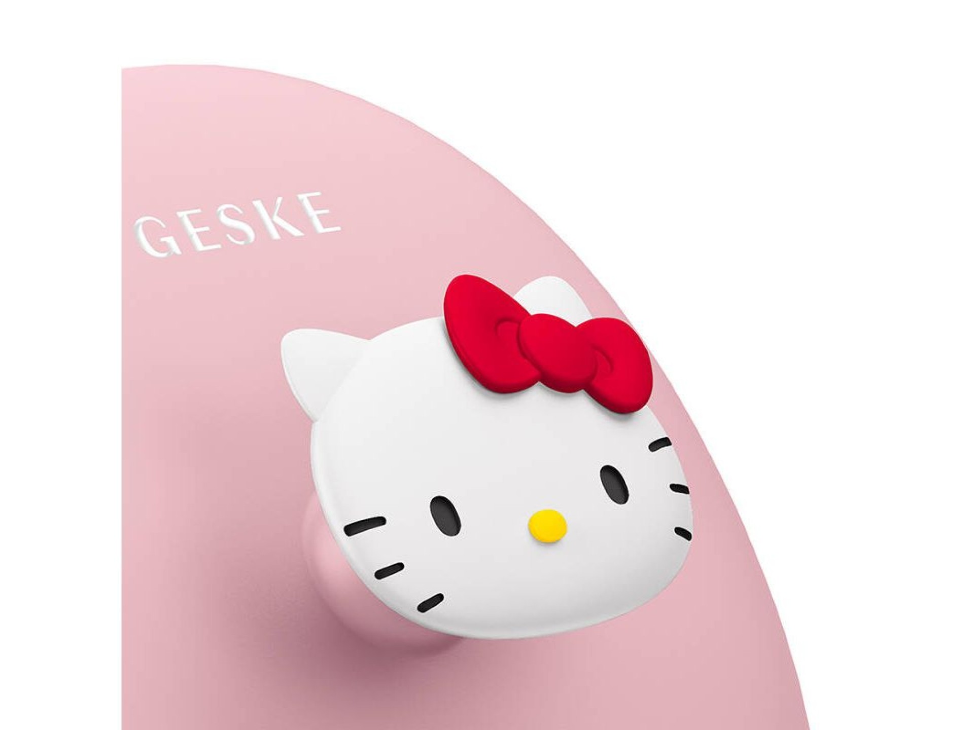 Escova de Limpeza Facial 3 em 1 com Cabo Geske com APP (rosa Hello Kitty)