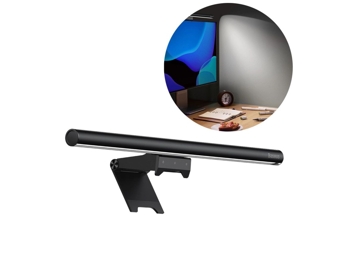 Baseus i-wok2 LED lamp for desktop monitor screen lighting black (DGIW000101)