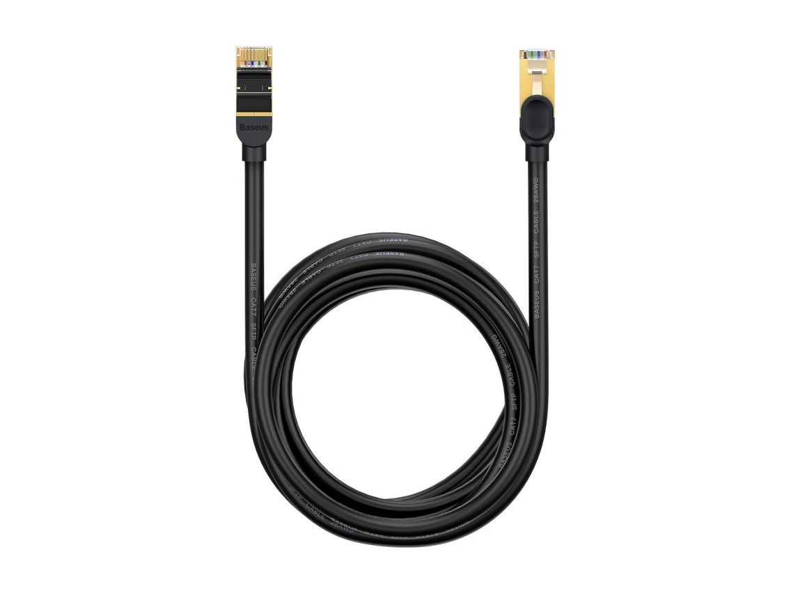Baseus Speed Seven High Speed Network Cable RJ45 10Gbps 5m Black (WKJS010501)
