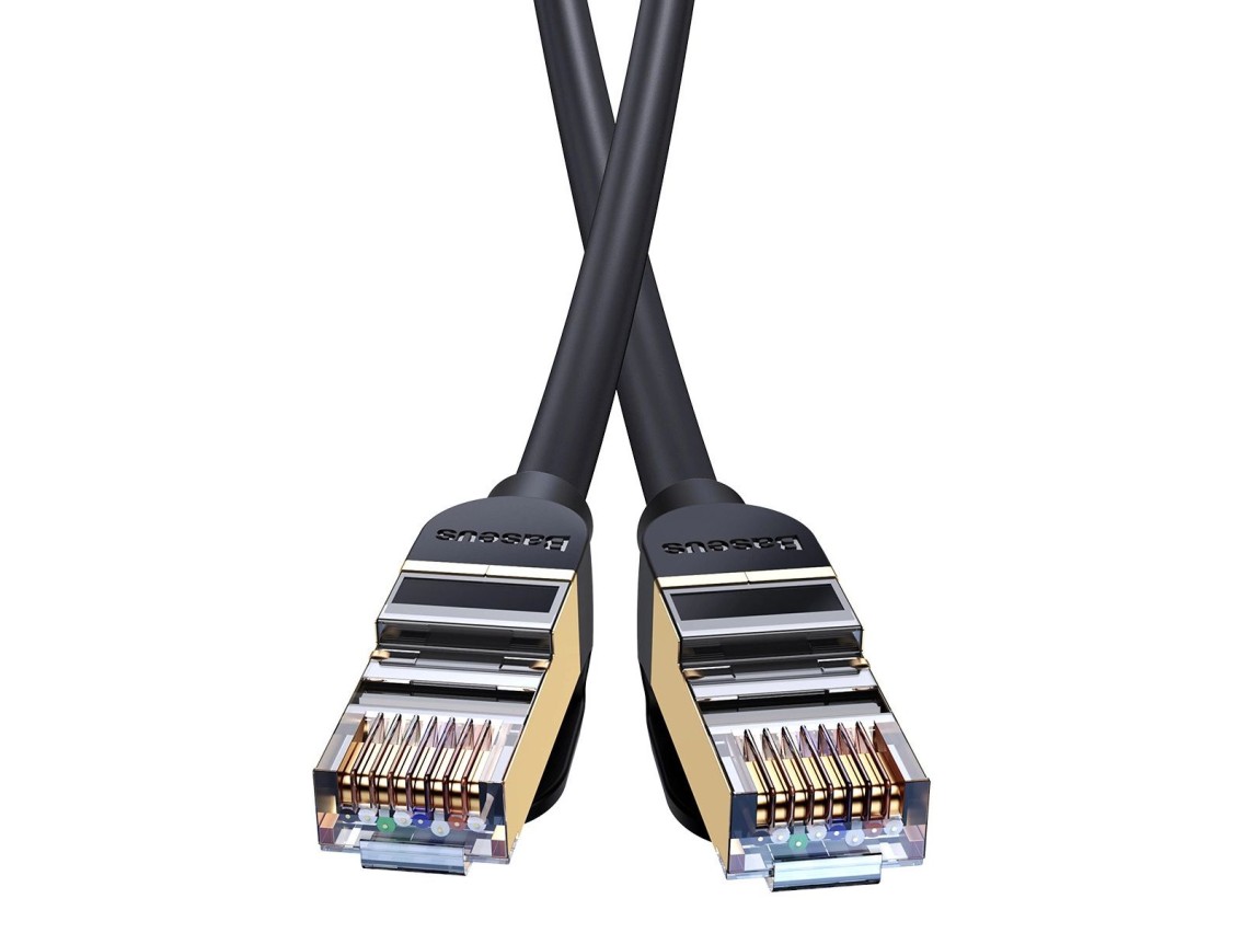 Baseus Speed Seven High Speed Network Cable RJ45 10Gbps 5m Black (WKJS010501)