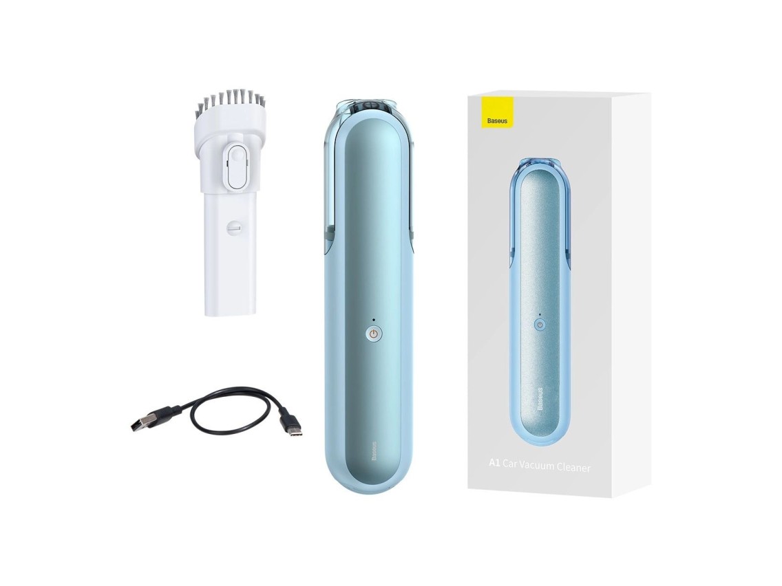 Baseus A1 mini cordless car vacuum cleaner 4000Pa, 30W blue (VCAQ010003)