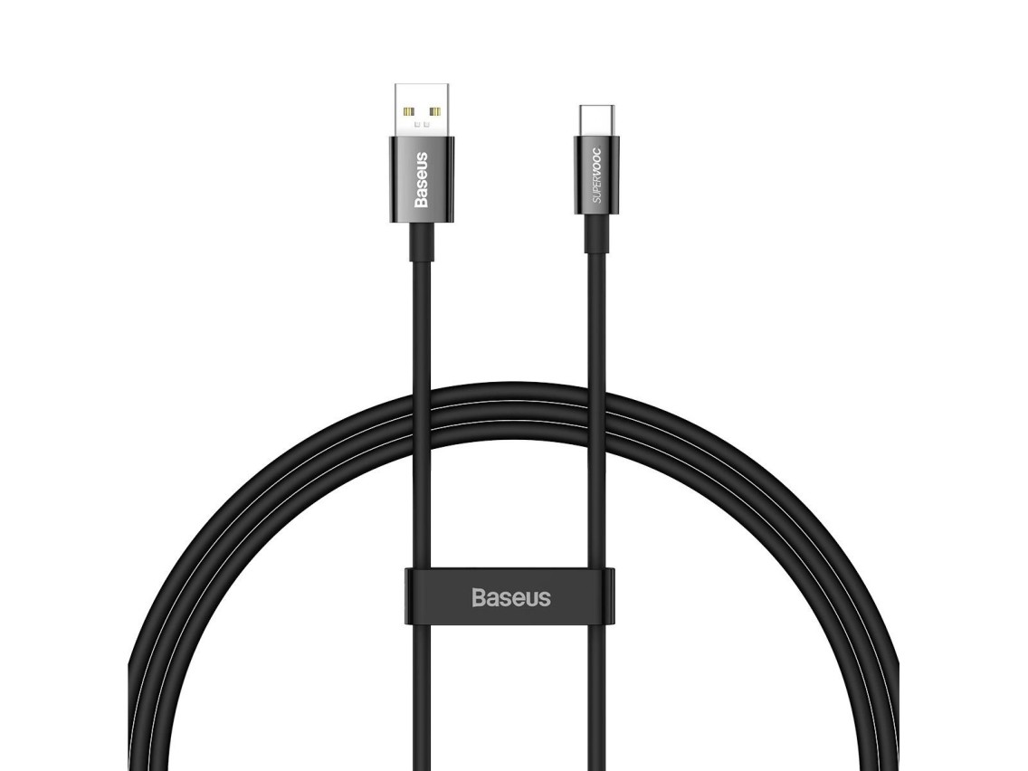 Baseus Superior Series SUPERVOOC USB-A to USB-C cable 65W 1m black