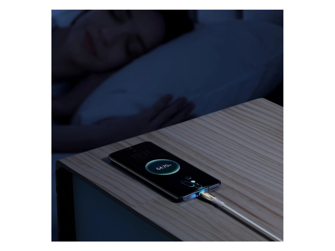 Baseus Glimmer Series fast charging cable USB-A - USB-C 100W 480Mbps 1m white