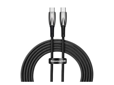 Baseus Glimmer Series Fast Charging Cable USB-C 480Mbps PD 100W 2m Black