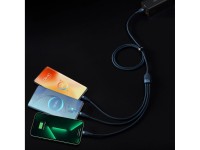 Baseus Flash Series II Cabo de carregamento rpido 3 em 1 USB-A para USB-C / Micro-USB / Lightning 6