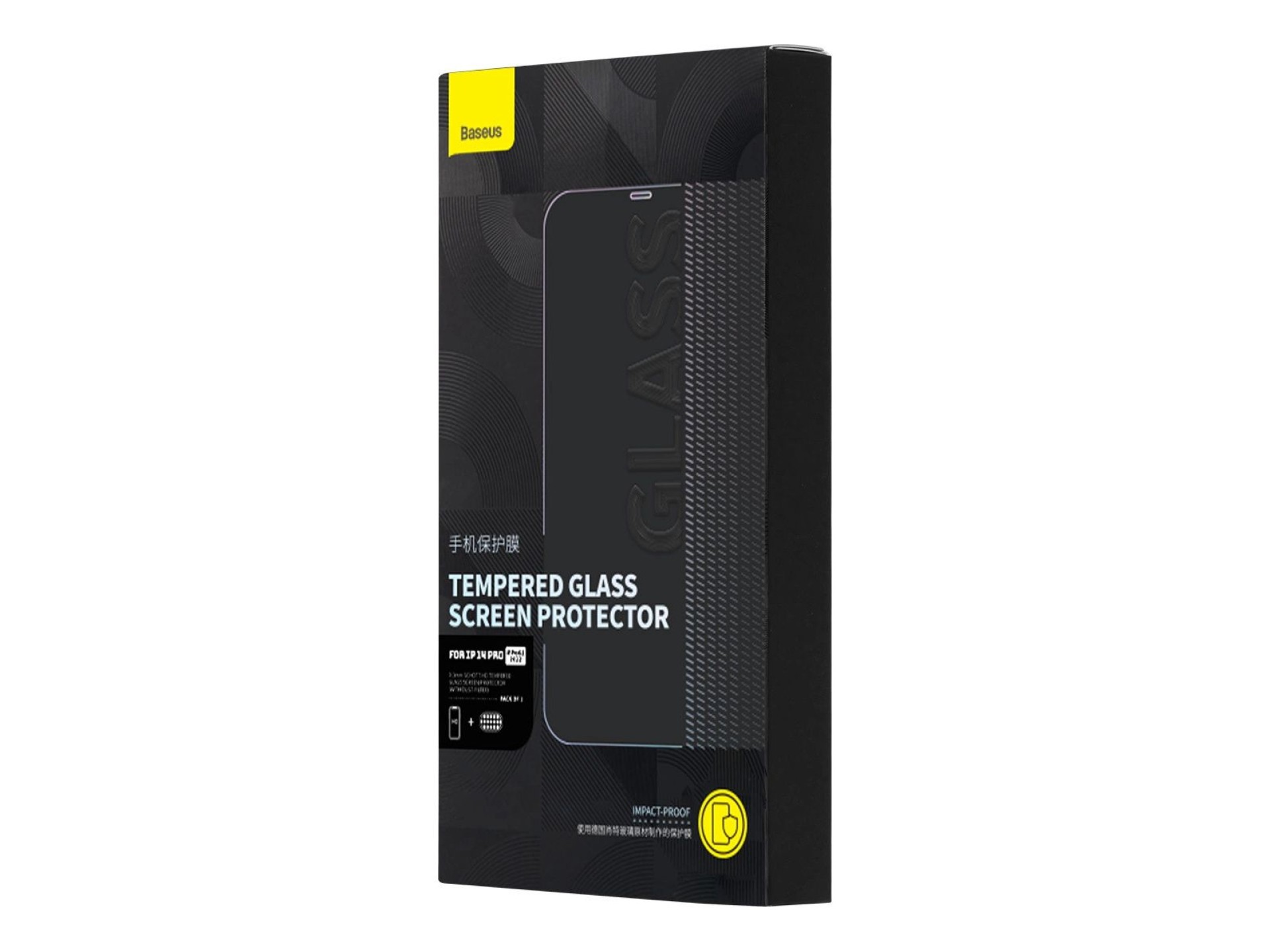 Baseus Full Screen Tempered Glass for iPhone 14 Pro with Speaker Cover 0.3mm + Mounting Frame