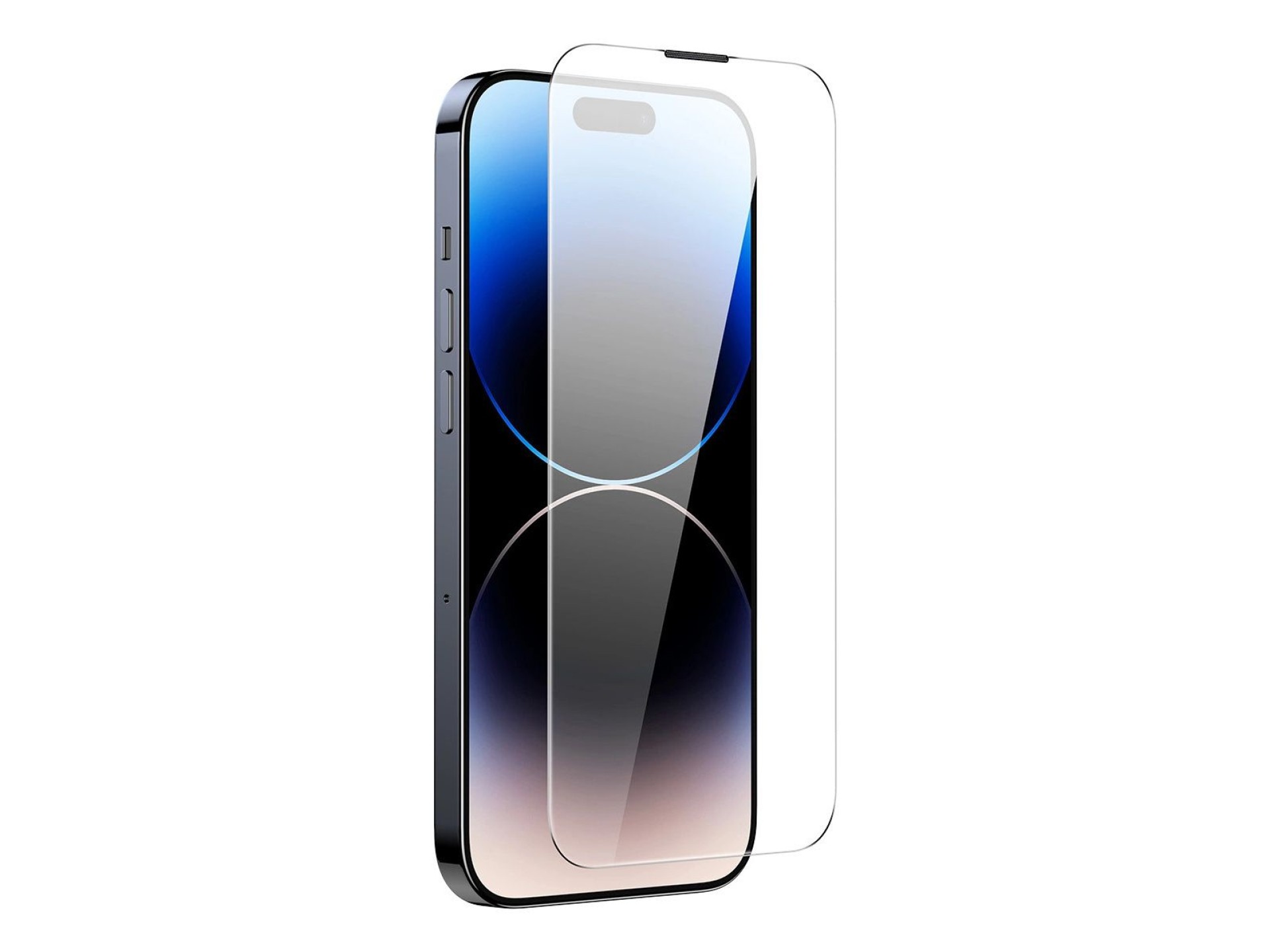 Baseus Full Screen Tempered Glass for iPhone 14 Pro Max with Speaker Cover 0.3mm + Mounting Frame