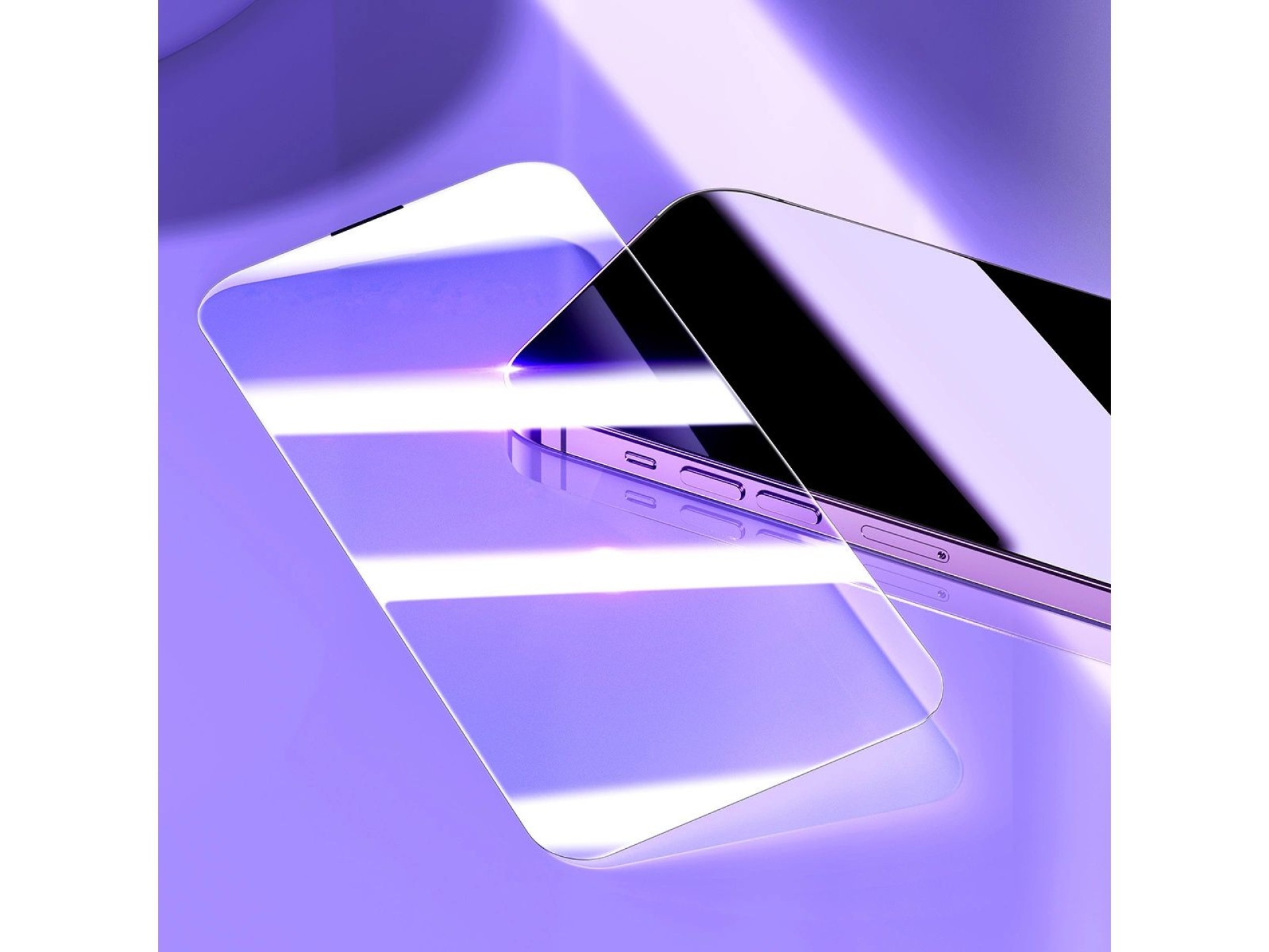 Baseus Full Screen Tempered Glass for iPhone 14 Pro Max with Speaker Cover 0.3mm + Mounting Frame