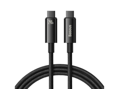 Baseus CAWJ040101 USB-C - USB-C cable 240W 480Mb/s 2m - black and gray