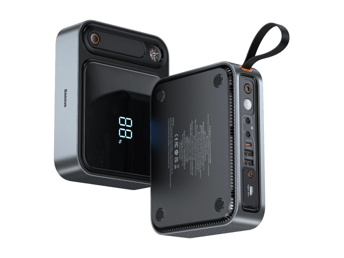 Arrancador Baseus Super Energy Ultra 3000A con batera externa de 26800 mAh - negro