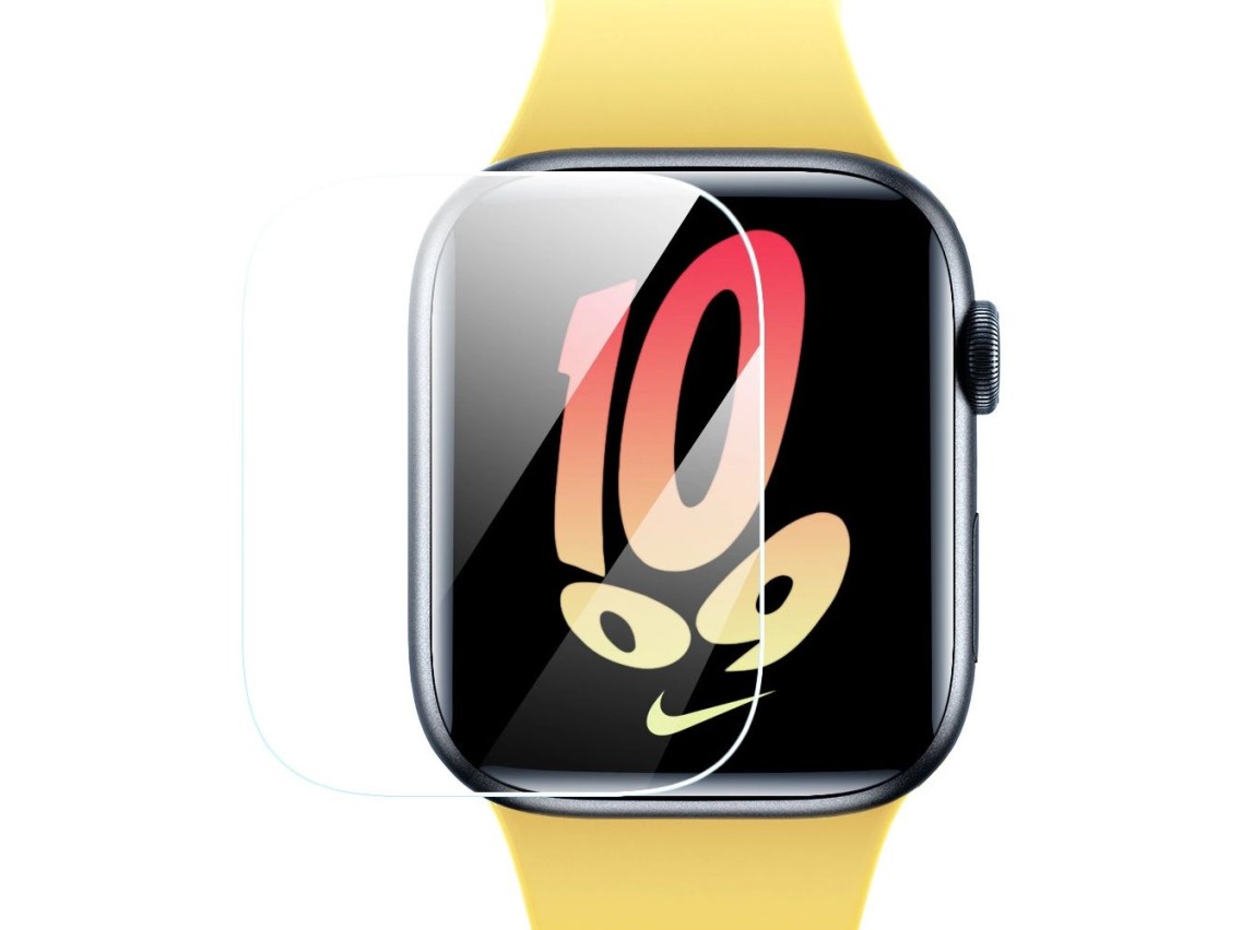 Juego de 2 lminas protectoras Baseus NanoCrystal para Apple Watch 7/8/9 de 45 mm + kit de montaje -