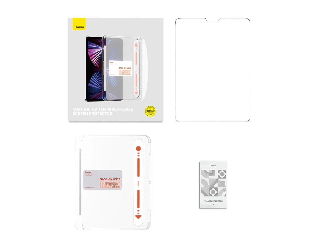 Cristal templado Baseus Crystal para iPad 10.2'' (2019/2020/2021) / iPad Air 3 10.5'' + kit de monta
