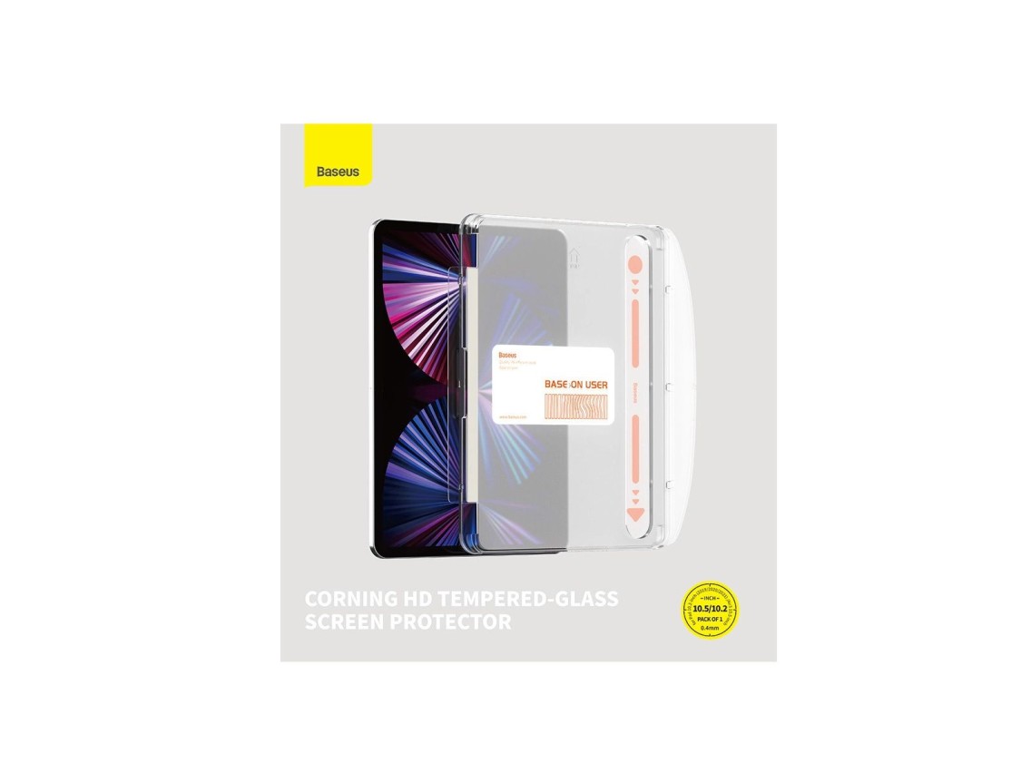 Cristal templado Baseus Crystal para iPad 10.2'' (2019/2020/2021) / iPad Air 3 10.5'' + kit de monta