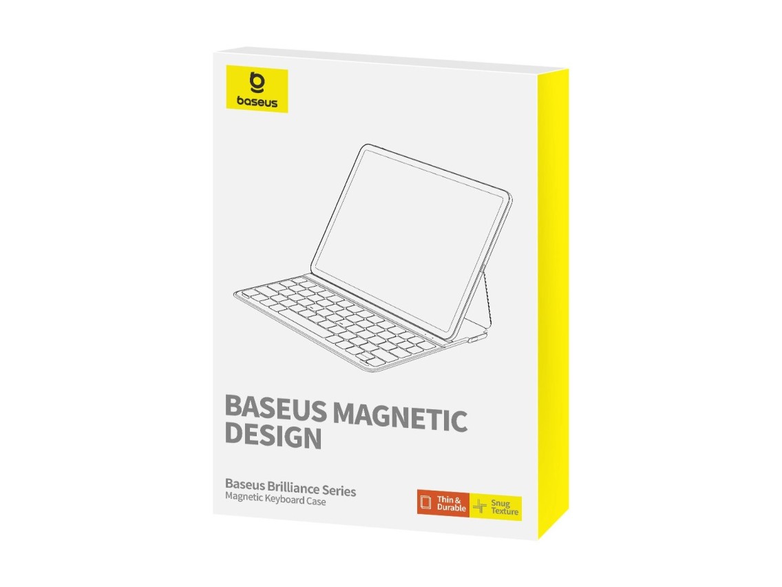 Baseus Brilliance Series keyboard case for iPad 10.2'' (2019/2020/2021) + USB-C cable - black