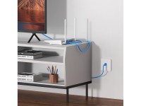 Cabo Ethernet Baseus High Speed Cat 6 RJ-45 1000Mb/s 0,5m redondo - azul