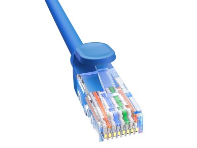 Baseus High Speed ​​Cat 6 RJ-45 Ethernet cable 1000Mb/s 0.5m round - blue