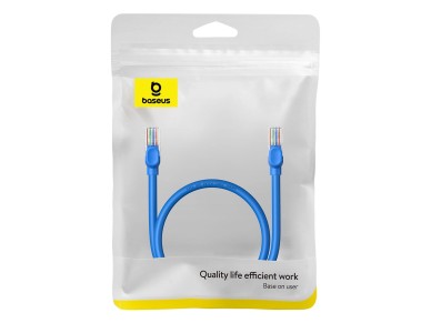 Baseus High Speed ​​Cat 6 RJ-45 Ethernet cable 1000Mb/s 0.5m round - blue
