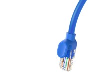 Cabo Ethernet Baseus High Speed Cat 6 RJ-45 1000Mb/s 0,5m redondo - azul
