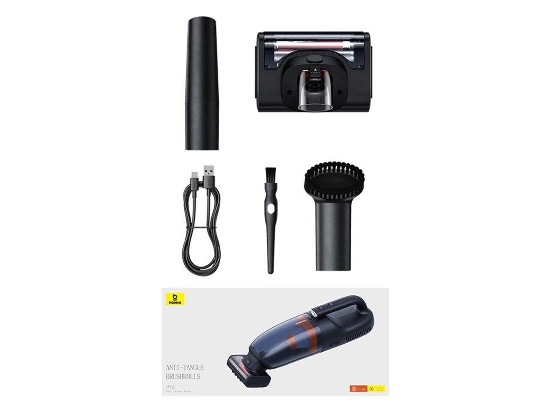 Aspirador de pó automotivo Baseus AP02 6000Pa - preto