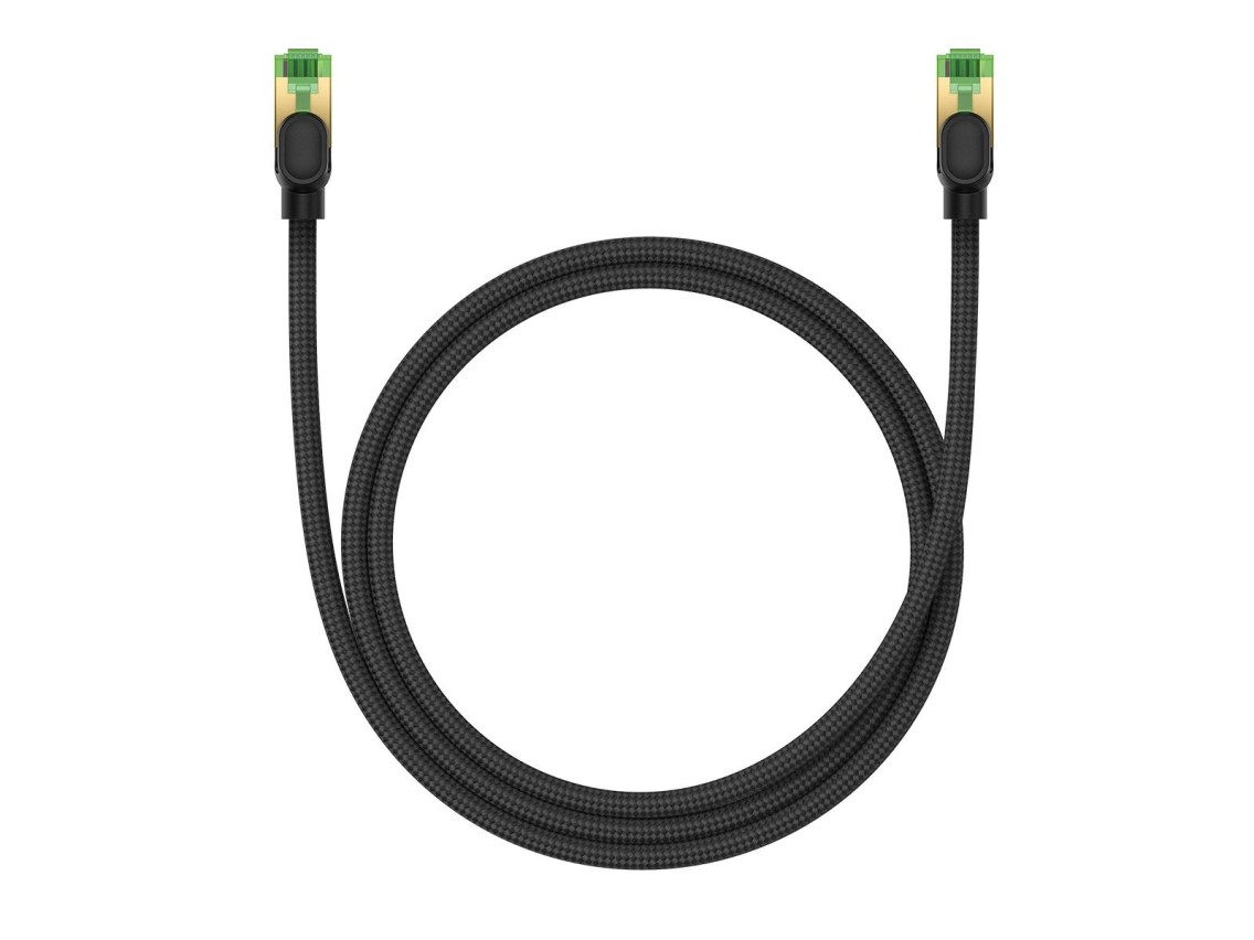 Baseus fast RJ45 cat. network cable. 8 40Gbps 1m braided black